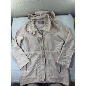 TART COLLECTIONS Womens Size L Rose‎ Gold Jacket Lightweight Drawstring Waist